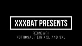 XXXBat Mistress pegging with Nothosaur Ein XXL and 3XL